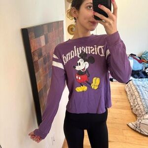 Disneyland Purple Long Sleeve Women's Tee